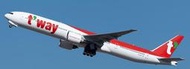 Aviation 400 德威航空 T'Way Air Boeing 777-367ER HL8706  1:400
