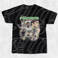 Ready Stock Sincaraz Jannik Sinner Carlos Alcaraz Tennis Fan Boot Collar Printed 100% Cotton T-Shirt