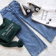 Jeans Mozza Culottes Pants, premium Demin Material