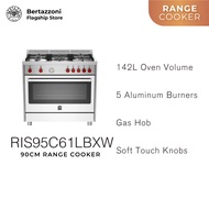 Bertazzoni RIS95C61LBX/RIS95C61LBXB/RIS95C61LBXR/RIS95C61LBXW/RIS95C61LBXV 90cm 5-burner Range Cooke