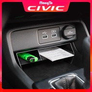For 11th Honda Civic Fe 2022 Car Center Console Storage Box Organizer Tray Console ，Interior Modification Product Accessories