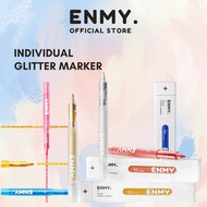 ENMY Individual Glitter Marker Pens Shimmer Metallic Gold Silver Pearlescent Art Markers