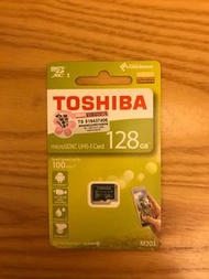 全新記憶卡TOSHIBA micro SDXC UHS-I Card 128GB