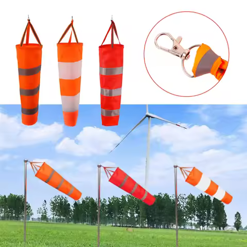 Garden Oxford Cloth Wind Direction Bag Waterproof Fluorescent Meteorological Wind Vane 62/80/97cm Wi