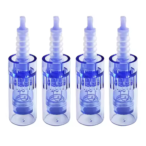 Blue A6 Derma Pen Needle Cartridge Tattoo Needle For Dr.Pen A6 A1 M7 M5 N2 MYM Nano MTS Needle Lengt
