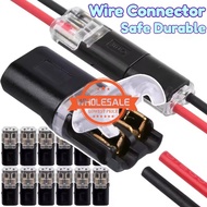 [Wholesale Price] Car Fast Plug Wire Connector 2 Pin Way Plugs Wire Cable Automotive Strip Terminal 