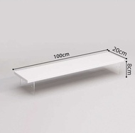 （White）Monitor Riser Acrylic Monitor Stand Monitor Rack Computer Stand PC Stand Monitor Shelf Laptop