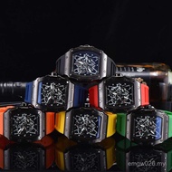 Men Watch Wholesale Unique Hot Sale Barrel Shape 2020 New Style Watch Hollow Ghost Head Fashion Quar