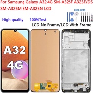 For Samsung Galaxy A32 4G A325 SM-A325F A325F/DS A325M A325N LCD Display Touch Screen Digitizer Asse