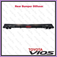 ❐ ✨ ∇ Toyota Vios 2014 3RD GEN SUPERMAN Rear Bumper Lip Diffuser (Matte Black)