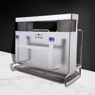 Storage Rack Stainless Steel Knife Storage Rack Wall-mounted Punch-free Kitchen Knife Chopping Board