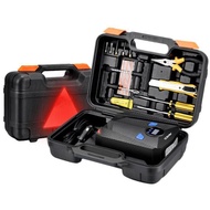 SET POMPA BAN MOBIL ELEKTRIK DENGAN PERKAKAS OBENG TANG AKESI5501