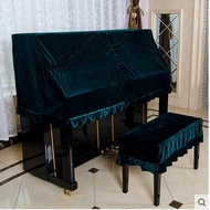 Thick gold velvet piano half cover piano cover dust cover velvet piano cover simple piano cover