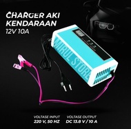 Cas Aki 10 Ampere 12 Volt / Cas Accu 12v Otomatis Motor Mobil / Alat Cas Aki Motor / Pengecas Aki / 