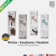 Miniso - Headphone / Earphone / Headset (we Bare Bears) - White