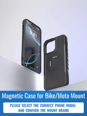 Quad-style Bike/Bicycle/Motorcycle Phone Holder/Mount Magnetic Charging Case for iPhone 17 16 15 14