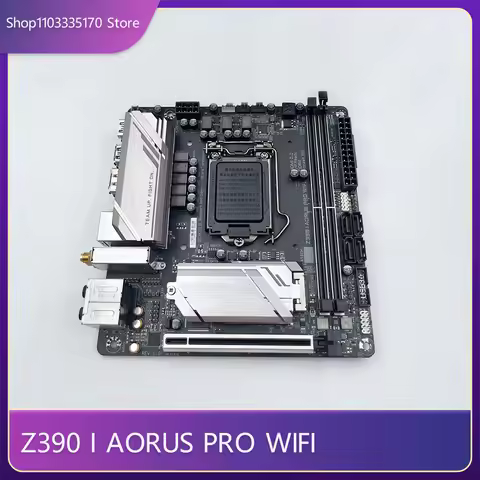 For Gigabyte Z390 I AORUS PRO WIFI LGA 1151 DDR4 32GB PCI-E 3.0 Mini-ITX Desktop Motherboard