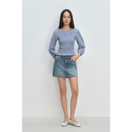 LIBÉ WORKSHOP - Above-the-knee jean skirt 7584