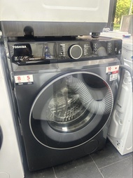 新淨二手九成新Toshiba 東芝 超薄身前置式變頻洗衣乾衣機 (8kg/5kg, 1400轉/分鐘) TWD-BN90GF4H second hand washing machine