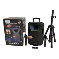 SPEAKER PORTABLE AIWA 12 INCH ISI 2 MIC WIRELLES PEGANG2