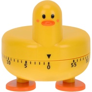 Angoily Cute Duck Kitchen Timer 60-Minute Mechanical Countdown Timer for Cooking Visual Reminder for