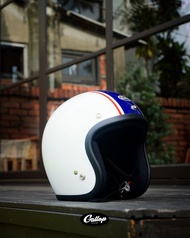 GALLOP 復古安全帽 設計款 藍紅