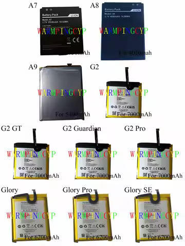 Battery For AGM A10 A7 A8 A9 G2 GT Guardian Pro Glory SE G1