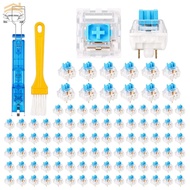 100Pcs Blue Clicky Key Switch Waterproof Dustproof Mechanical Keyboard Switch Replacement SHOPTKC048