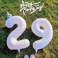 80cm white number balloon/jumbo number balloon