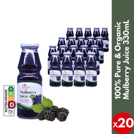 【PomeFresh】Mulberry Juice 330mLX20 Bottles | 100% PURE ORGANIC | NEVER FROM CONCENTRATE