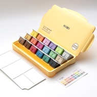 Bộ 18 Màu Gouache HIMI Metallic Nhũ Ánh Kim Himi Dạng Thạch 30ML (không kèm cọ)