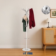 GANTUNGAN Informa Metal Clothes Hanger 38x38x182 cm - White Clothes Hanger Clothes Hanger Wardrobe H