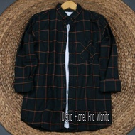 KEMEJA Flannel Shirt Men Import distro Long Sleeve Premium Plaid Flannel Shirt Men Women Flannel Hem