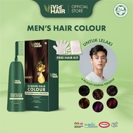【MEN'S HAIR COLOUR】HALAL 400ml Perwarna Rambut Hair Dye Colour Telus Air Color Warna Sah Solat Cover