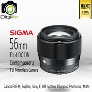 Sigma Lens 56 mm. F1.4 DC DN Contemporary For Mirrorless - รับประกันร้าน Digilife Thailand 1ปี