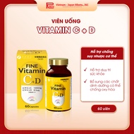 Vitamin C+D Pills – Fine Vitamin – Vitamin C & D Supplement – Bottle of 60 Pills
