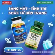 Bí Quyết Hỗ Trợ Não Bộ & Tim Mạch: Kết Hợp Omega 3 và Ginkgo Biloba (Nhập khẩu chính hãng Mỹ)
