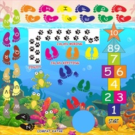 Mainan Anak Tebak Gambar Board Game playnate baby karpet buzzybee sensory path farm mainan edukasi e
