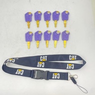 Short/long Rope Excavator Iron Key Heavy Equipment Ignition Loader Dozer Key for 5P8500 CAT