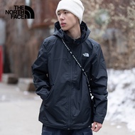 北面（The North Face）单层冲锋衣男户外防风外套透气防水夹克单层秋冬【可挂内胆】 黑色 L/175