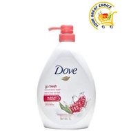 Dove Go Fresh Revive Body Wash Bau Delima Dan Lemon Verbena 1L