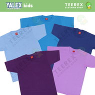 YALEX KIDS Plain T-shirt (Royal Blue/ Aqua Blue/ Light Blue/ Dark Violet/ Lilac)