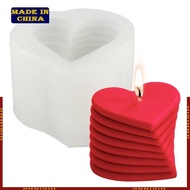 HIk 3D Heart Shape  Mold Heart Silicone Molds DIY Handicrafts Mold Resin Mold
