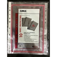ABBA 10 Sheet Protectors A4 8CL