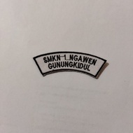 School Location Embroidery Bet Size 8x2.8 CM Premium Embroidery Available in Many Colors Can Request