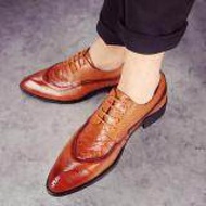 CYOU Plus Size 38-48 Fashion Top Quality Patent Leather Men's Flats,Casual Shoes, Dress Shoes, Loafers Shoes,Oxford Shoes Boy Skins (Brown)