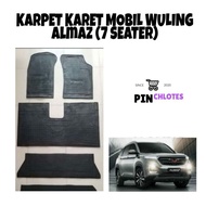 Wuling almaz 7 seater full set rubber car carpet