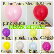 Balon Latex Metalik 5 inch / Balon Latex Metalik Kecil / Balon Metalik Latex / Balon Metalik Murah