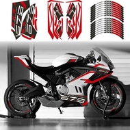 For CFMOTO 675SR CF 675 SR-R Printmaking modified car body patterned decorative wheel hub sticker mo