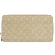 二手LOUIS VUITTONZippy 皮夾 Monogram Minilan M95310 米色長版皮夾 LV 0045